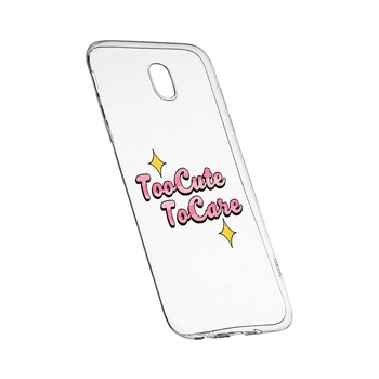 Husa de protectie cu mesaj Too Cute, pentru LG K30 2019, rezistenta la uzura, anti-alunecare, din silicon Premium, 488 Husa de protectie cu mesaj Too Cute, pentru LG K30 2019, rezistenta la uzura, anti-alunecare, din silicon Premium, 488