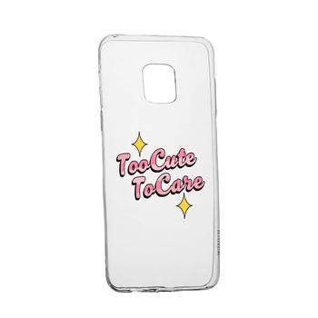 Husa de protectie cu mesaj Too Cute, pentru Sony Xperia 10/ XA3, rezistenta la uzura, anti-alunecare, din silicon Premium, 488 Husa de protectie cu mesaj Too Cute, pentru Sony Xperia 10/ XA3, rezistenta la uzura, anti-alunecare, din silicon Premium, 488