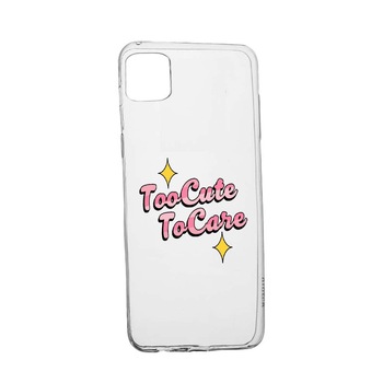 Husa de protectie cu mesaj Too Cute, pentru Samsung Galaxy A51, rezistenta la uzura, anti-alunecare, din silicon Premium, 488 Husa de protectie cu mesaj Too Cute, pentru Samsung Galaxy A51, rezistenta la uzura, anti-alunecare, din silicon Premium, 488