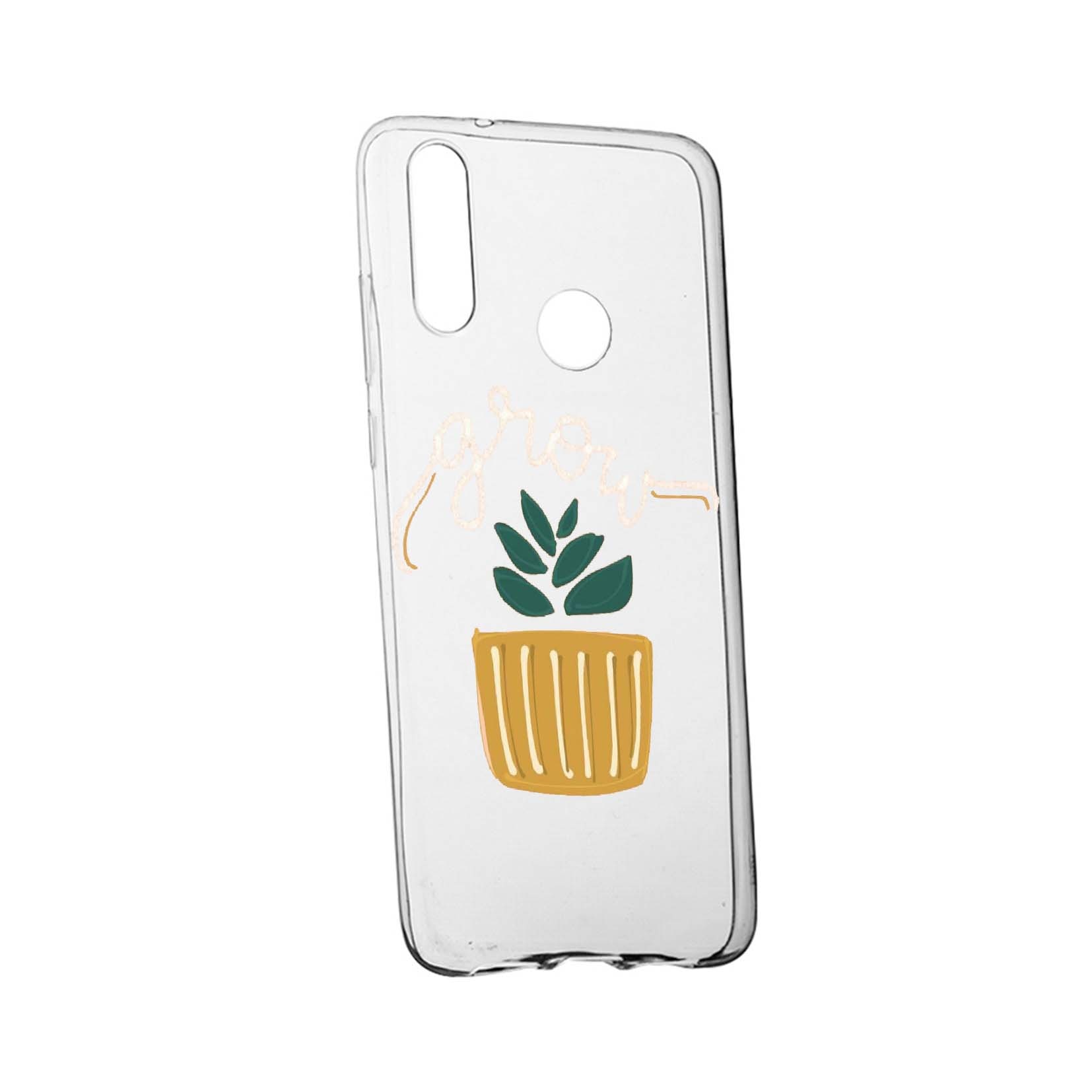 Husa de protectie cu mesaj Grow, pentru Xiaomi Mi A3 Lite, rezistenta la uzura, anti-alunecare, din silicon Premium, 490