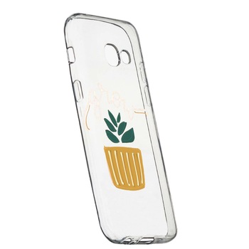Husa de protectie cu mesaj Grow, pentru Samsung Galaxy A3 2016, rezistenta la uzura, anti-alunecare, din silicon Premium, 490 Husa de protectie cu mesaj Grow, pentru Samsung Galaxy A3 2016, rezistenta la uzura, anti-alunecare, din silicon Premium, 490