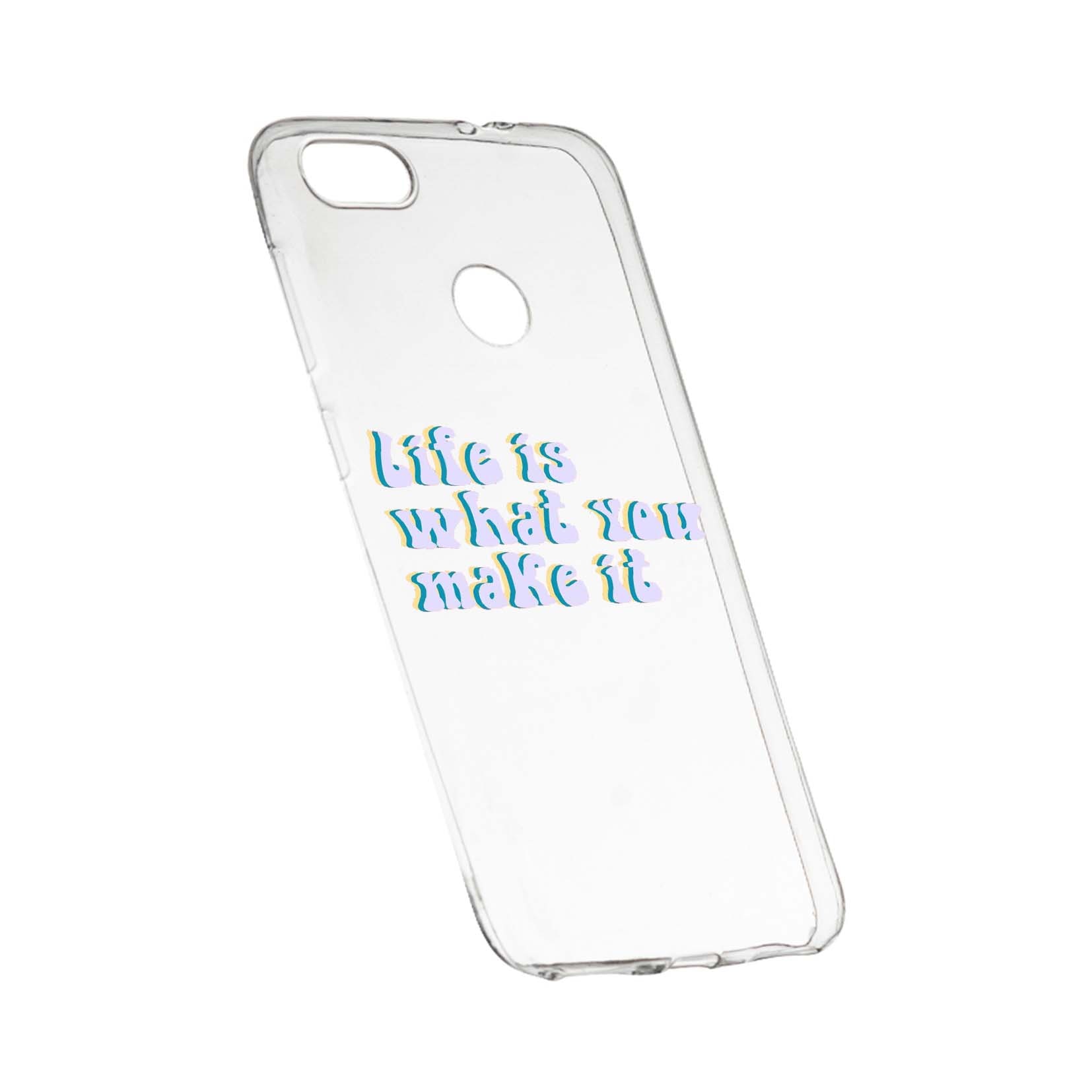 Husa de protectie cu mesaj Life is..., pentru Huawei Honor 8 Pro, rezistenta la uzura, anti-alunecare, din silicon Premium, 491