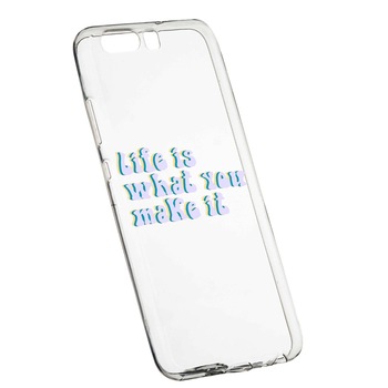 Husa de protectie cu mesaj Life is..., pentru Sony XZ Premium, rezistenta la uzura, anti-alunecare, din silicon Premium, 491 Husa de protectie cu mesaj Life is..., pentru Sony XZ Premium, rezistenta la uzura, anti-alunecare, din silicon Premium, 491