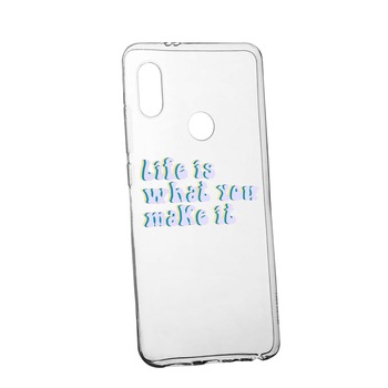 Husa de protectie cu mesaj Life is..., pentru Huawei Y7 2019, rezistenta la uzura, anti-alunecare, din silicon Premium, 491 Husa de protectie cu mesaj Life is..., pentru Huawei Y7 2019, rezistenta la uzura, anti-alunecare, din silicon Premium, 491