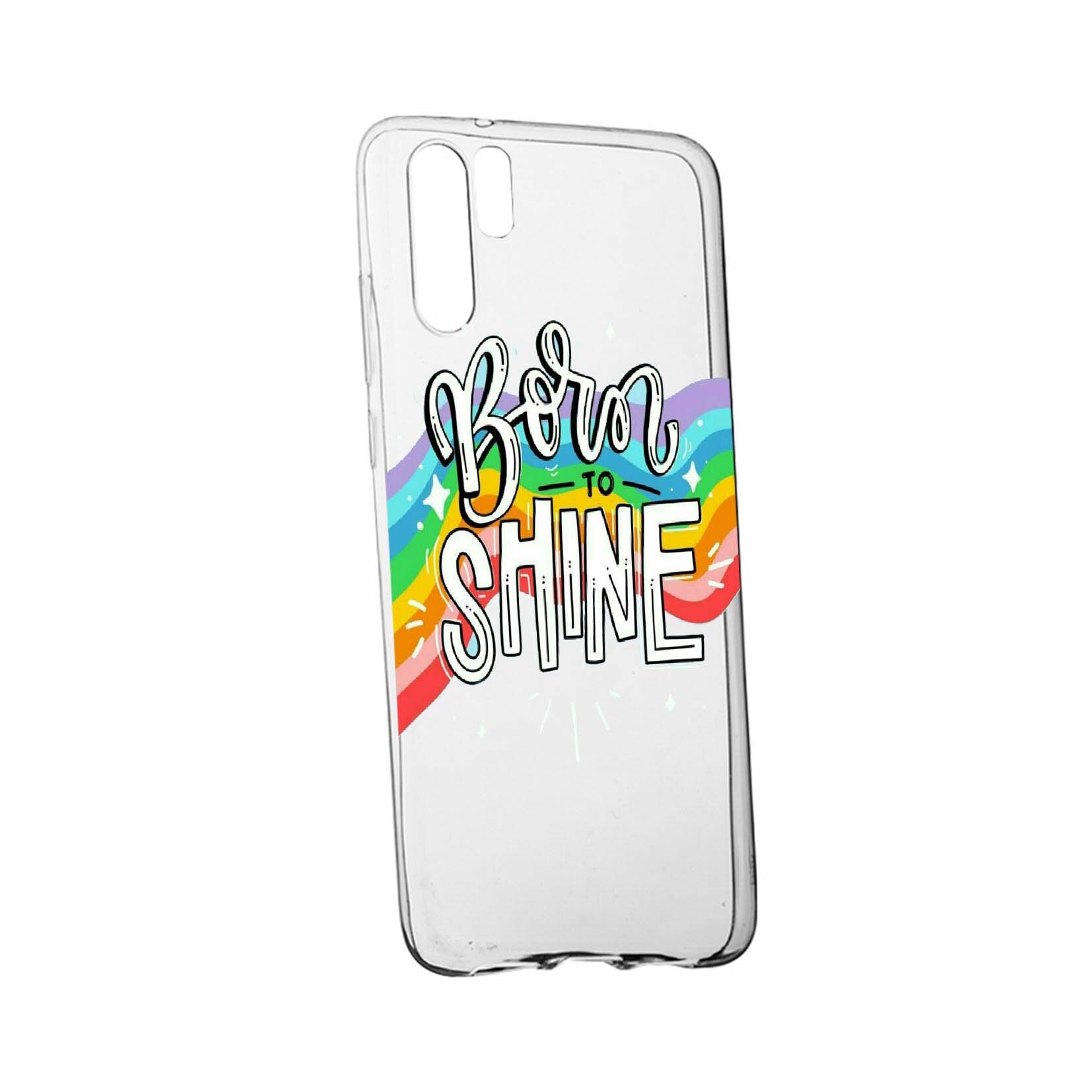 Husa de protectie cu mesaj Born To Shine, pentru Samsung Galaxy Note 10 Plus, rezistenta la uzura, anti-alunecare, din silicon Premium, 489