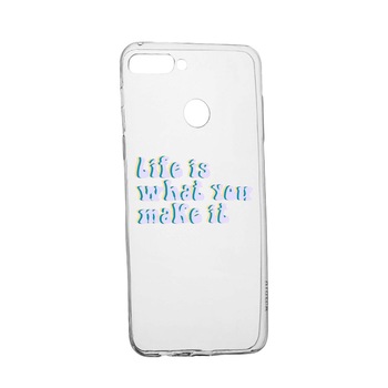 Husa de protectie cu mesaj Life is..., pentru Xiaomi Redmi Note 7, rezistenta la uzura, anti-alunecare, din silicon Premium, 491 Husa de protectie cu mesaj Life is..., pentru Xiaomi Redmi Note 7, rezistenta la uzura, anti-alunecare, din silicon Premium, 491