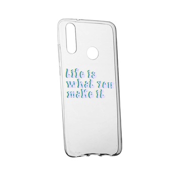 Husa de protectie cu mesaj Life is..., pentru Xiaomi Mi A3 Lite, rezistenta la uzura, anti-alunecare, din silicon Premium, 491 Husa de protectie cu mesaj Life is..., pentru Xiaomi Mi A3 Lite, rezistenta la uzura, anti-alunecare, din silicon Premium, 491