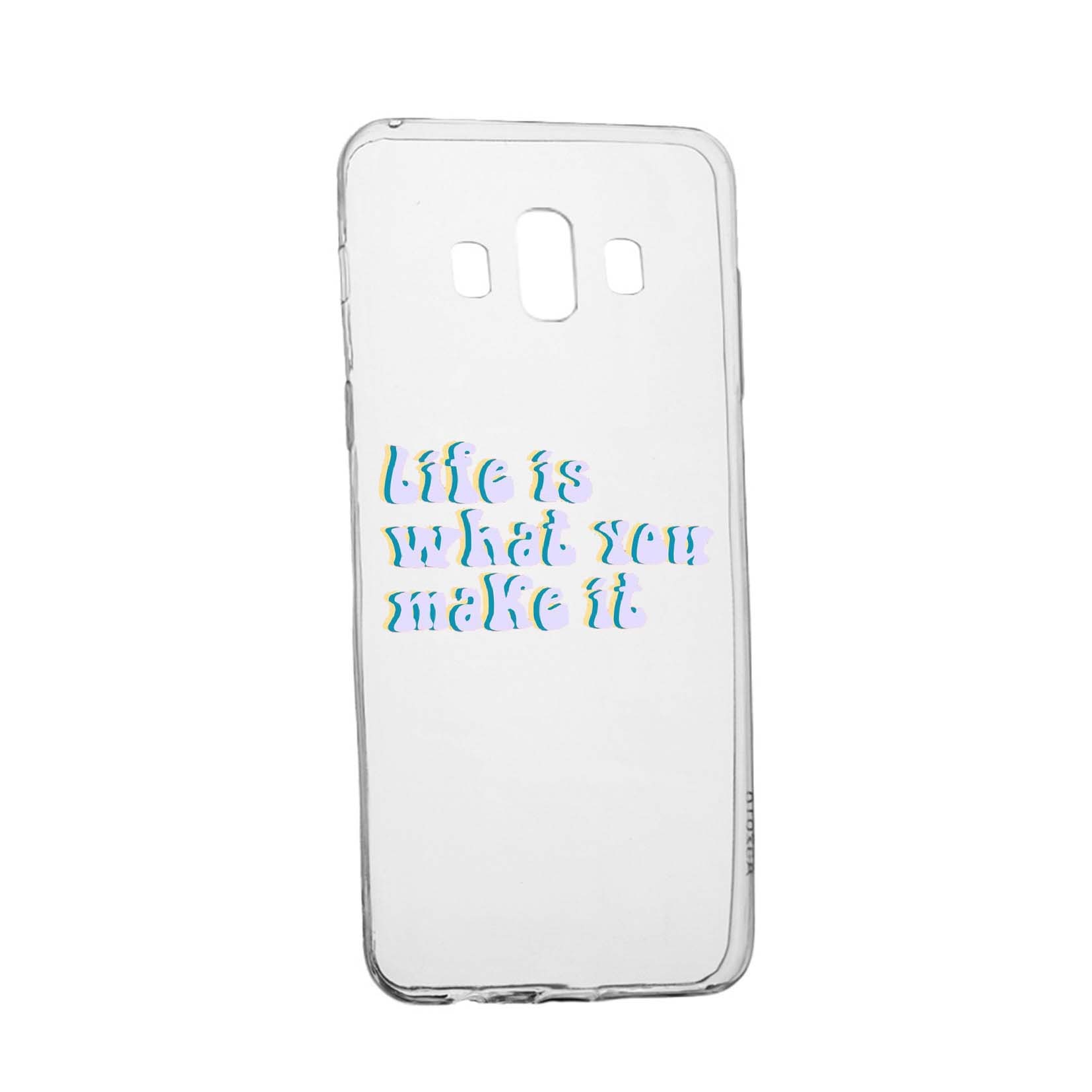 Husa de protectie cu mesaj Life is..., pentru Huawei Mate 10, rezistenta la uzura, anti-alunecare, din silicon Premium, 491