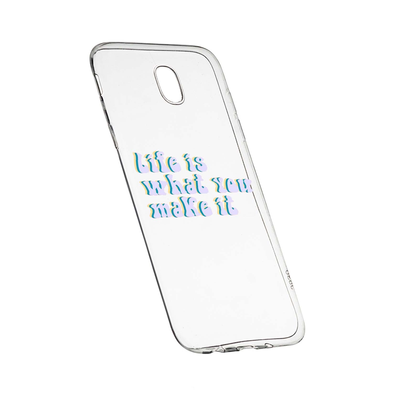 Husa de protectie cu mesaj Life is..., pentru Xiaomi Mi4, rezistenta la uzura, anti-alunecare, din silicon Premium, 491