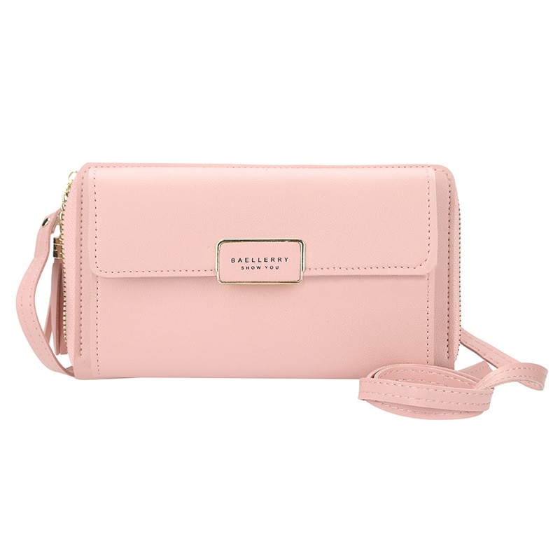 Portofel dama Baellerry BTG-852ZX-N0101 Roz , Piele