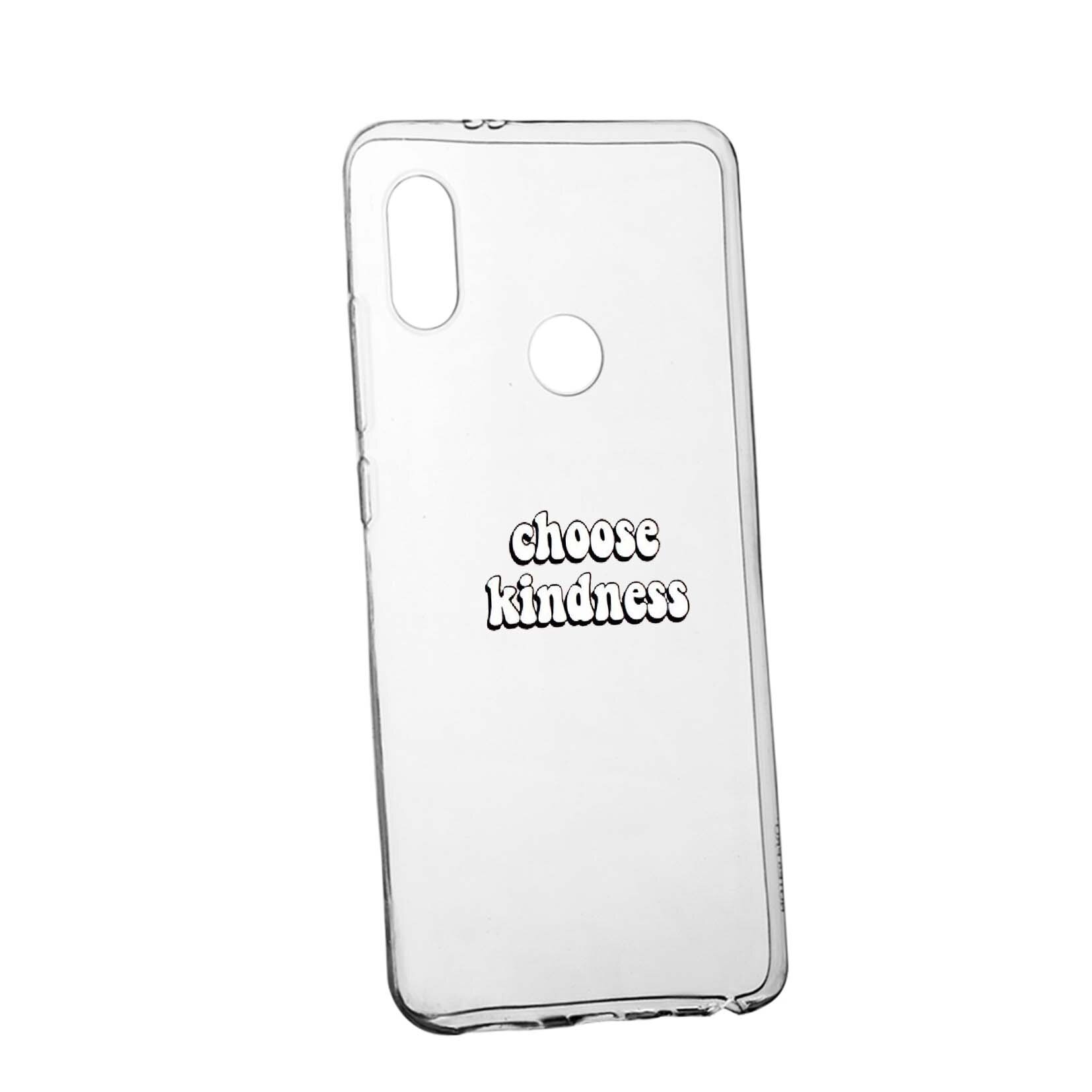 Husa de protectie cu mesaj Kindness, pentru Xiaomi Redmi S2 / Y2, rezistenta la uzura, anti-alunecare, din silicon Premium, 478