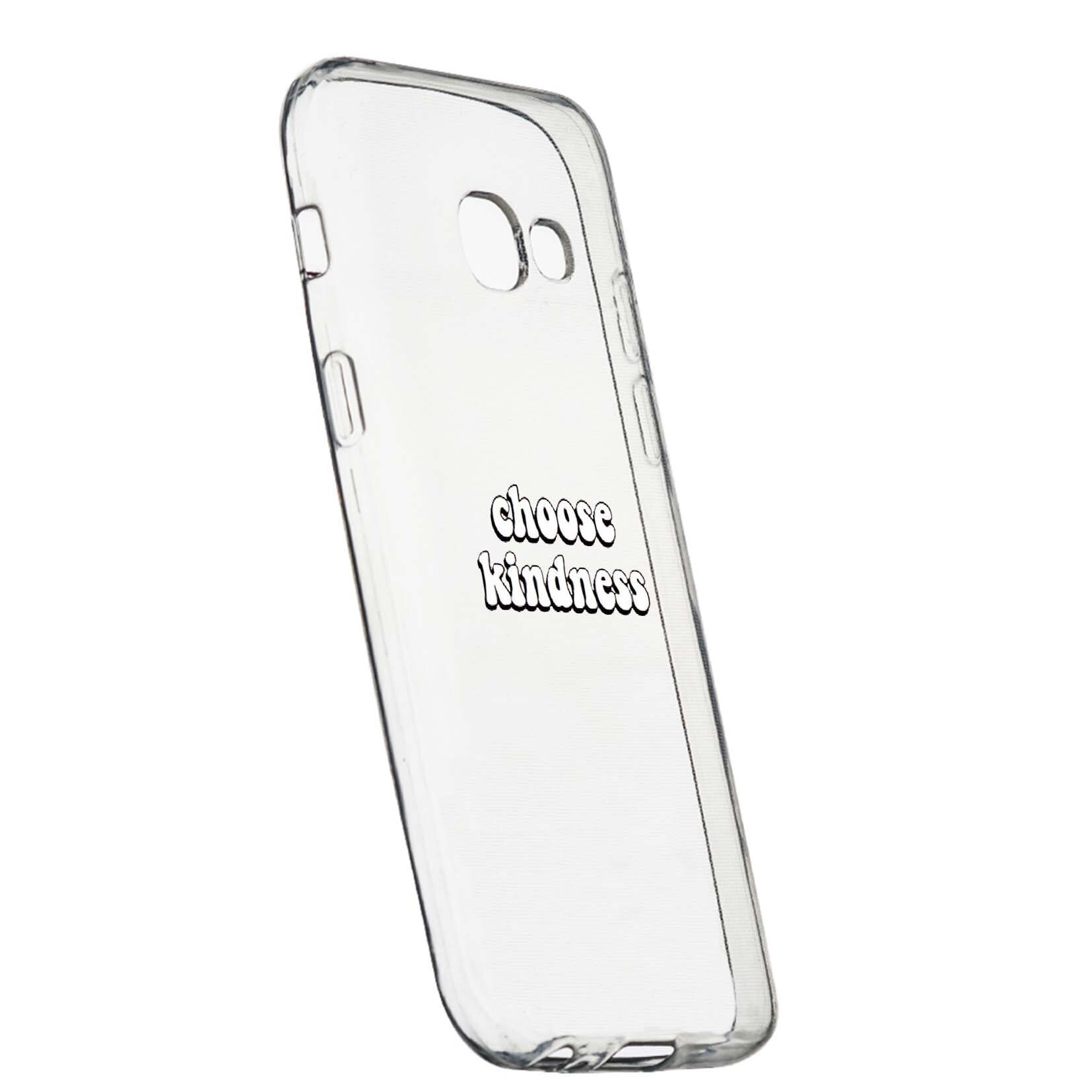 Husa de protectie cu mesaj Kindness, pentru Samsung Galaxy A5 2017, rezistenta la uzura, anti-alunecare, din silicon Premium, 478