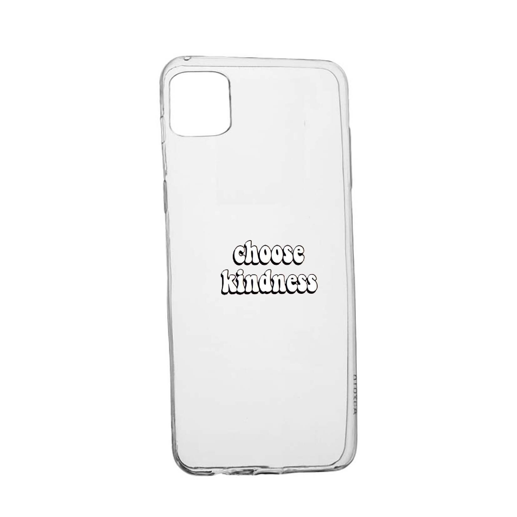 Husa de protectie cu mesaj Kindness, pentru Apple iPhone 11, rezistenta la uzura, anti-alunecare, din silicon Premium, 478