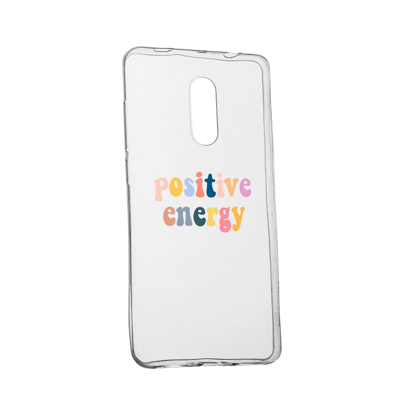 Husa de protectie cu mesaj Positive Energy, pentru Xiaomi Redmi 8A, rezistenta la uzura, anti-alunecare, din silicon Premium, 479