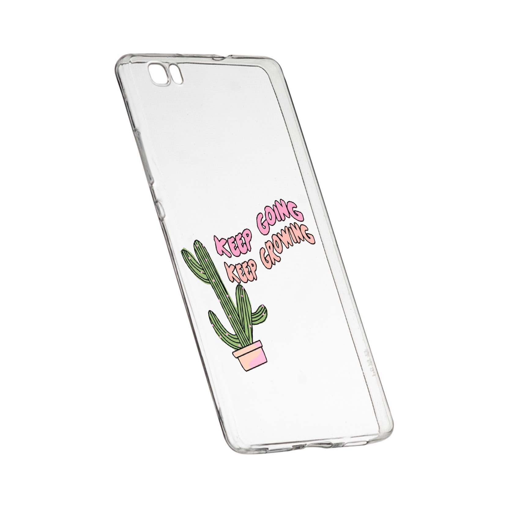 Husa de protectie cu mesaj Keep Going, pentru Sony XA, rezistenta la uzura, anti-alunecare, din silicon Premium, 482