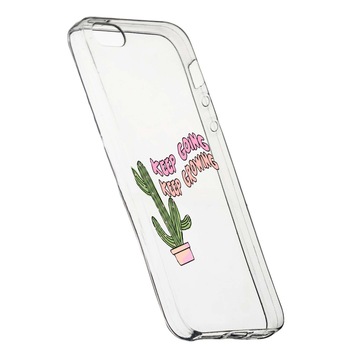 Husa de protectie cu mesaj Keep Going, pentru Apple iPhone 5 / 5S / SE, rezistenta la uzura, anti-alunecare, din silicon Premium, 482 Husa de protectie cu mesaj Keep Going, pentru Apple iPhone 5 / 5S / SE, rezistenta la uzura, anti-alunecare, din silicon Premium, 482