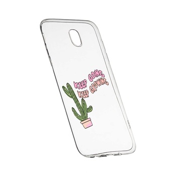 Husa de protectie cu mesaj Keep Going, pentru HTC U Play, rezistenta la uzura, anti-alunecare, din silicon Premium, 482 Husa de protectie cu mesaj Keep Going, pentru HTC U Play, rezistenta la uzura, anti-alunecare, din silicon Premium, 482