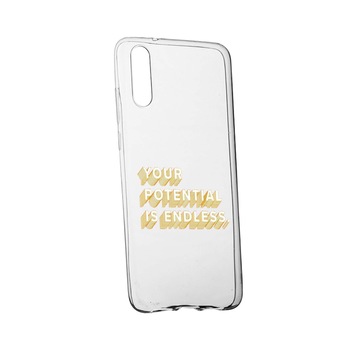 Husa de protectie cu mesaj Endless, pentru Huawei Honor 20, rezistenta la uzura, anti-alunecare, din silicon Premium, 484 Husa de protectie cu mesaj Endless, pentru Huawei Honor 20, rezistenta la uzura, anti-alunecare, din silicon Premium, 484