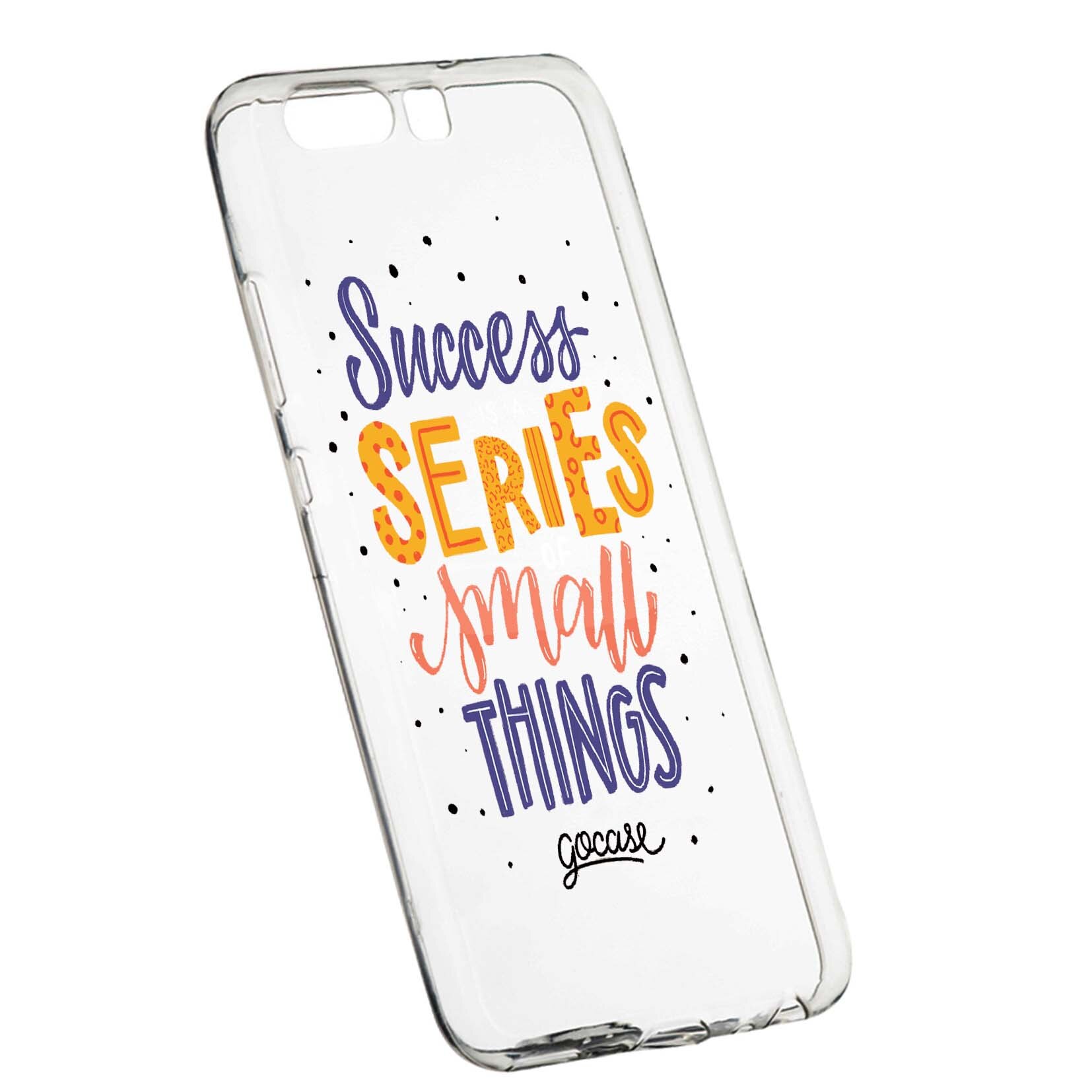 Husa de protectie cu mesaj Success, pentru Huawei Y6 2018, rezistenta la uzura, anti-alunecare, din silicon Premium, 485