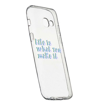 Husa de protectie cu mesaj Life is..., pentru Samsung Galaxy A5 2017, rezistenta la uzura, anti-alunecare, din silicon Premium, 491 Husa de protectie cu mesaj Life is..., pentru Samsung Galaxy A5 2017, rezistenta la uzura, anti-alunecare, din silicon Premium, 491