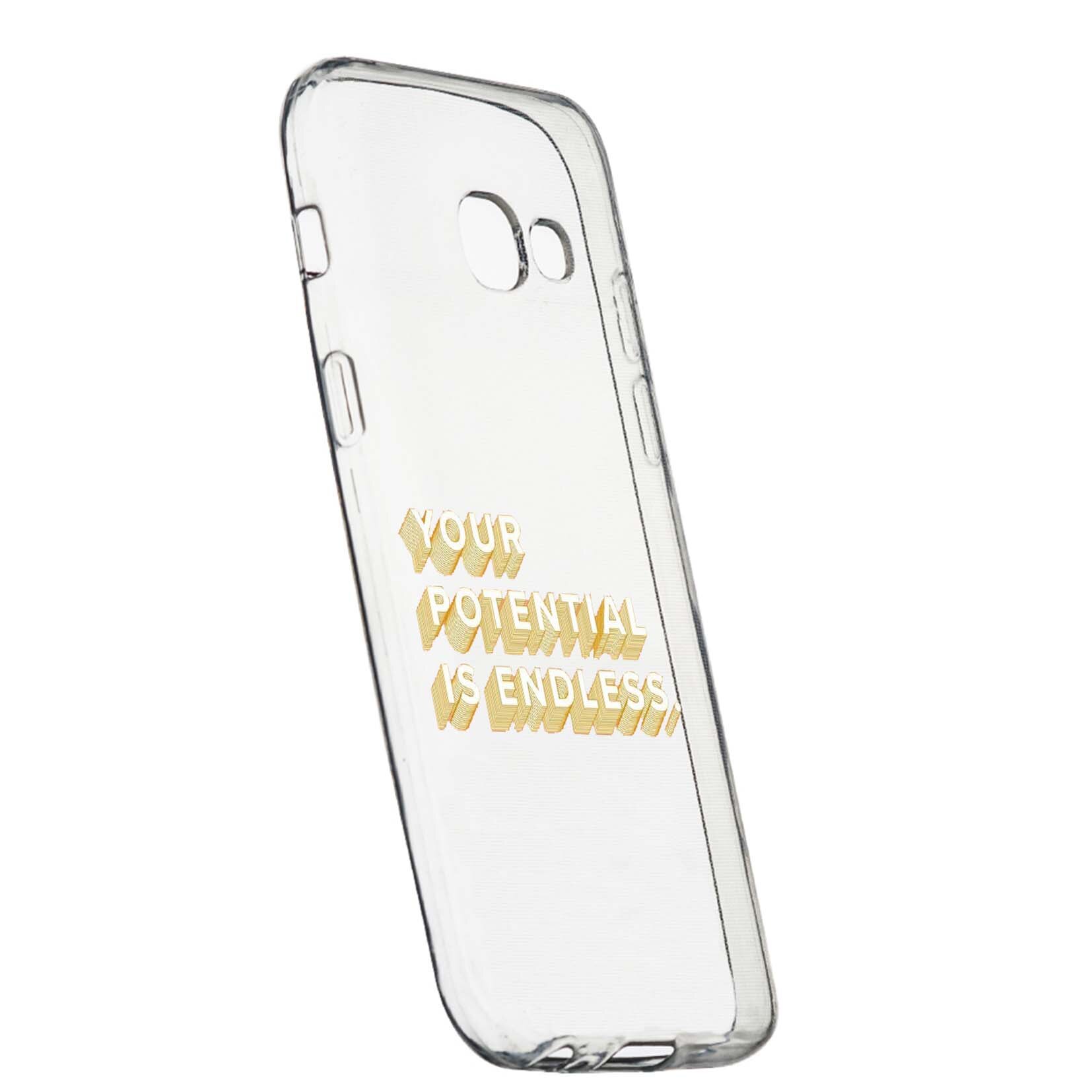 Husa de protectie cu mesaj Endless, pentru Samsung Galaxy Xcover 4, rezistenta la uzura, anti-alunecare, din silicon Premium, 484