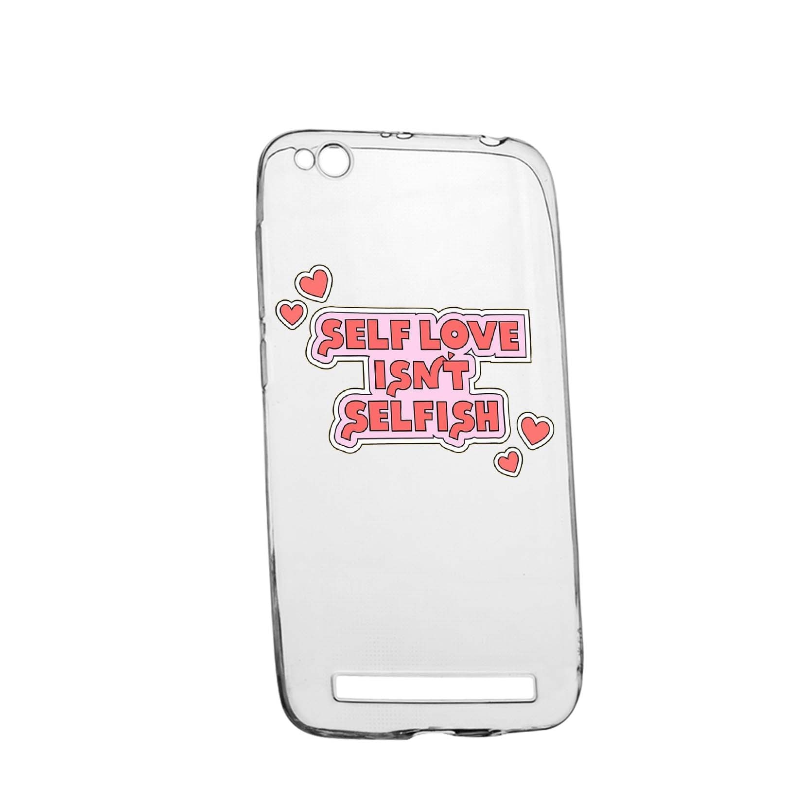 Husa de protectie cu mesaj Self Love, pentru Xiaomi Redmi 4A, rezistenta la uzura, anti-alunecare, din silicon Premium, 493