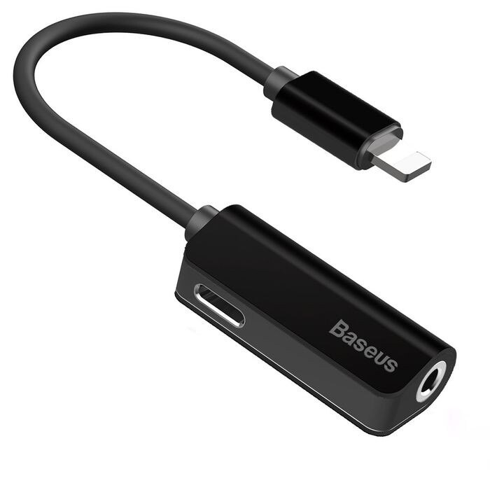 Baseus Lightning & Audio Adapter Lightning адаптер с Lightning порт и