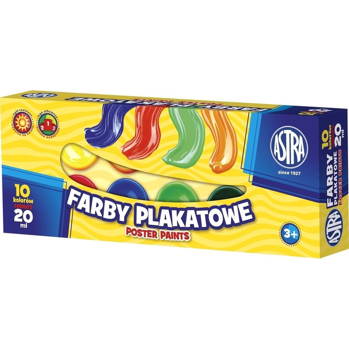 Бои за плакати Astra 10 цвята - 20 мл