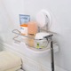 Mini etajera House of Roger cu ventuza HeavyLock performanta pentru baie sau bucatarie