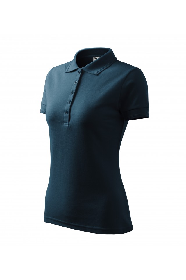 Tricou polo pentru dama, Albastru marin, 210-02, Albastru