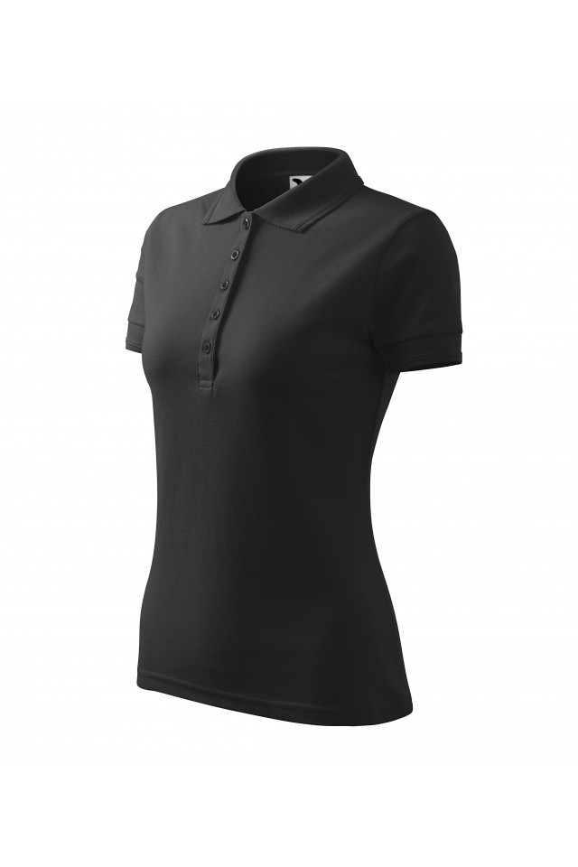 Tricou polo pentru dama, Antracit melange, 210-20, Gri