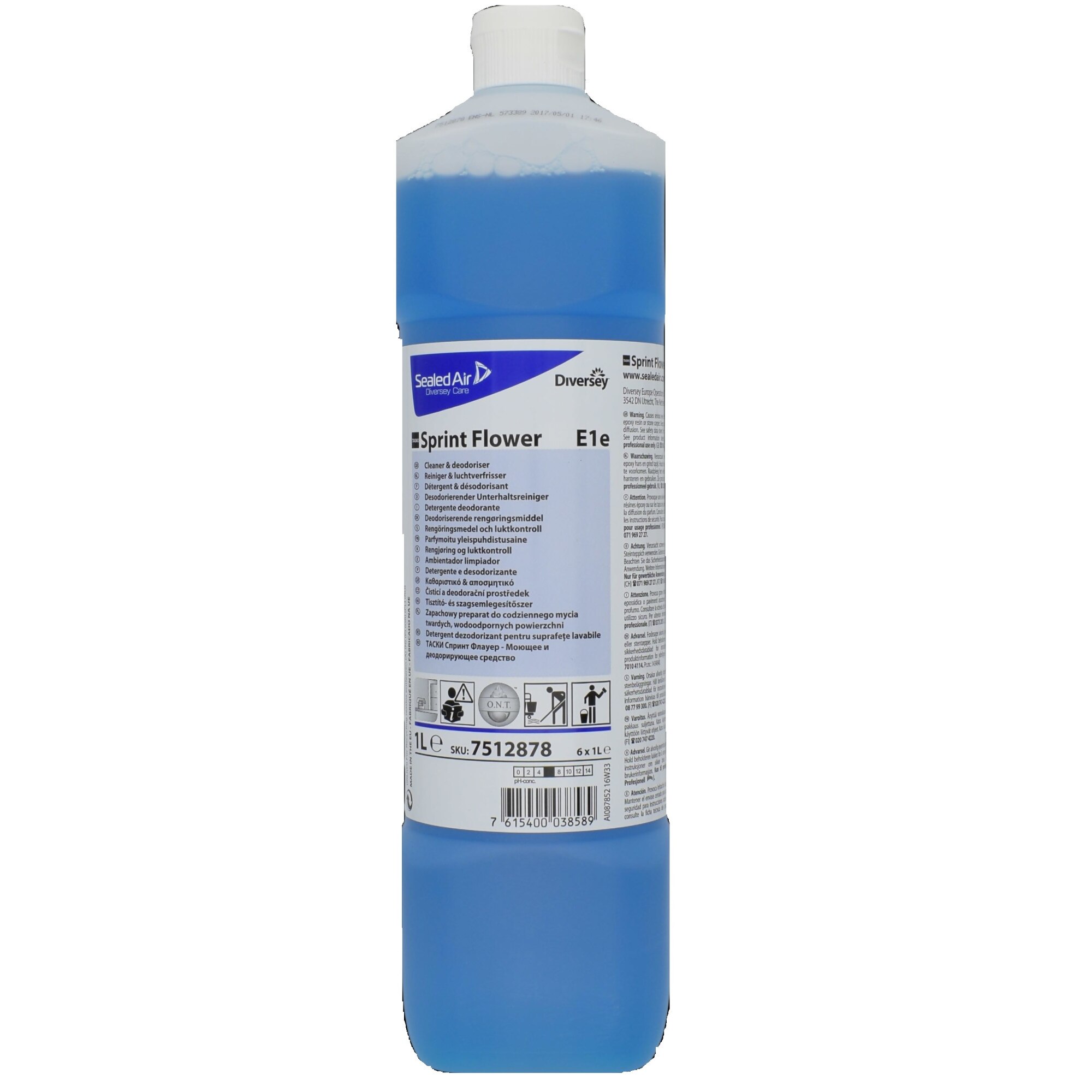 Detergent si dezodorizant suprafete lavabile TASKI Sprint Flower 1L