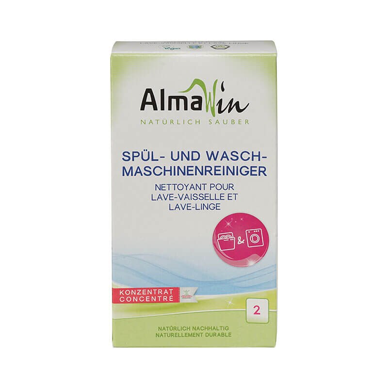 Pudra pentru curatarea masinii de spalat vase/rufe, AlmaWin, set 2x100g