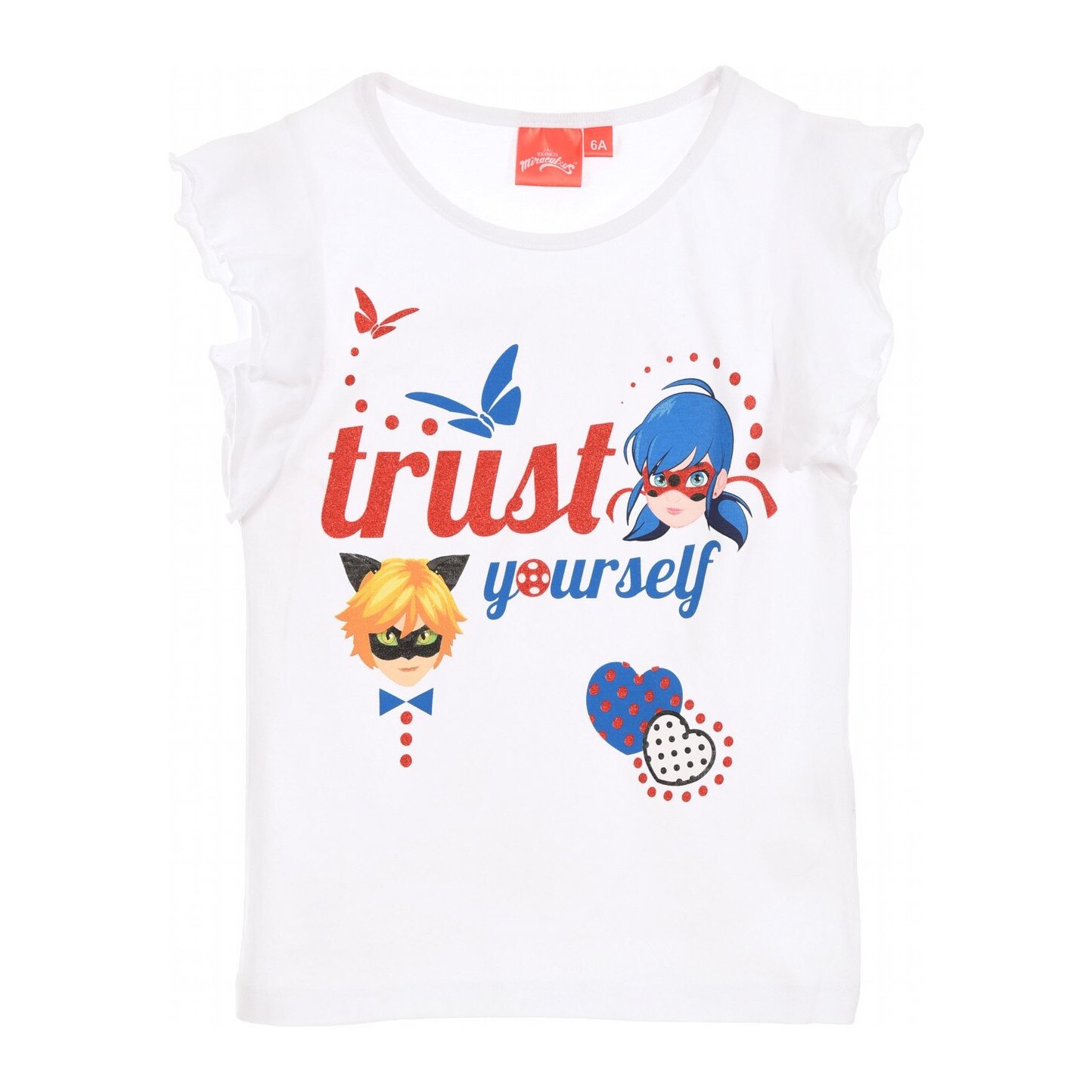 Tricou alb, Trust yourself 104 cm