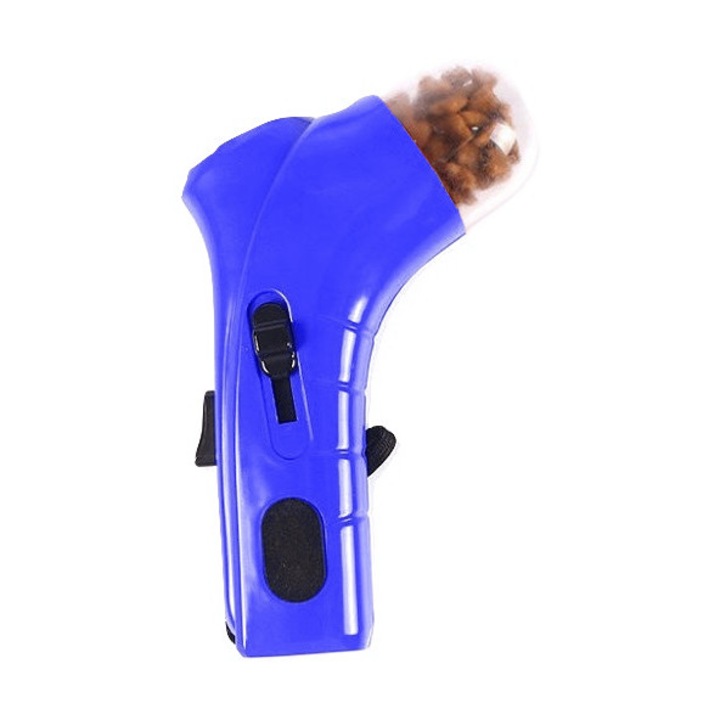 Lansator hrana uscata caini/catei sau alte animale de companie, pentru imbunatatirea vitezei de reactie-ALBASTRU