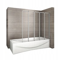 paravan pliabil din 5 elemente120x140 cm sticla 4 mm pivotant 180 ego-idea imagen 9_1_
0