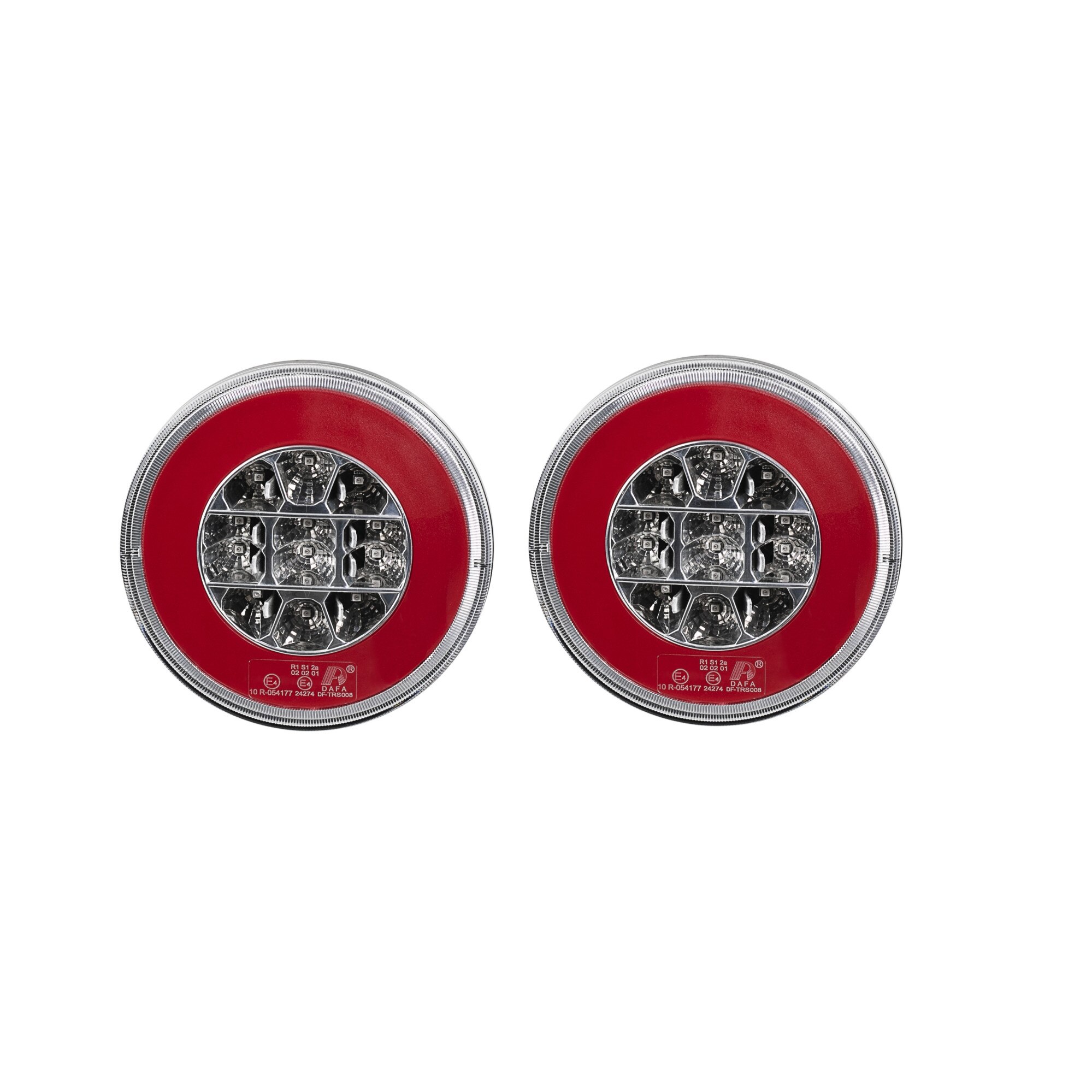 Set 2X Lampi Spate Flexzon 3 Functii, cu LED, 12-24V, Glow Neon, 14cm Diametru