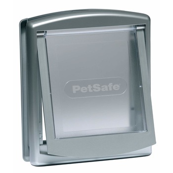 Usa batanta pentru Caini de talie medie pana la 18 kg, PetSafe, Argintie Usa batanta pentru Caini de talie medie pana la 18 kg, PetSafe, Argintie