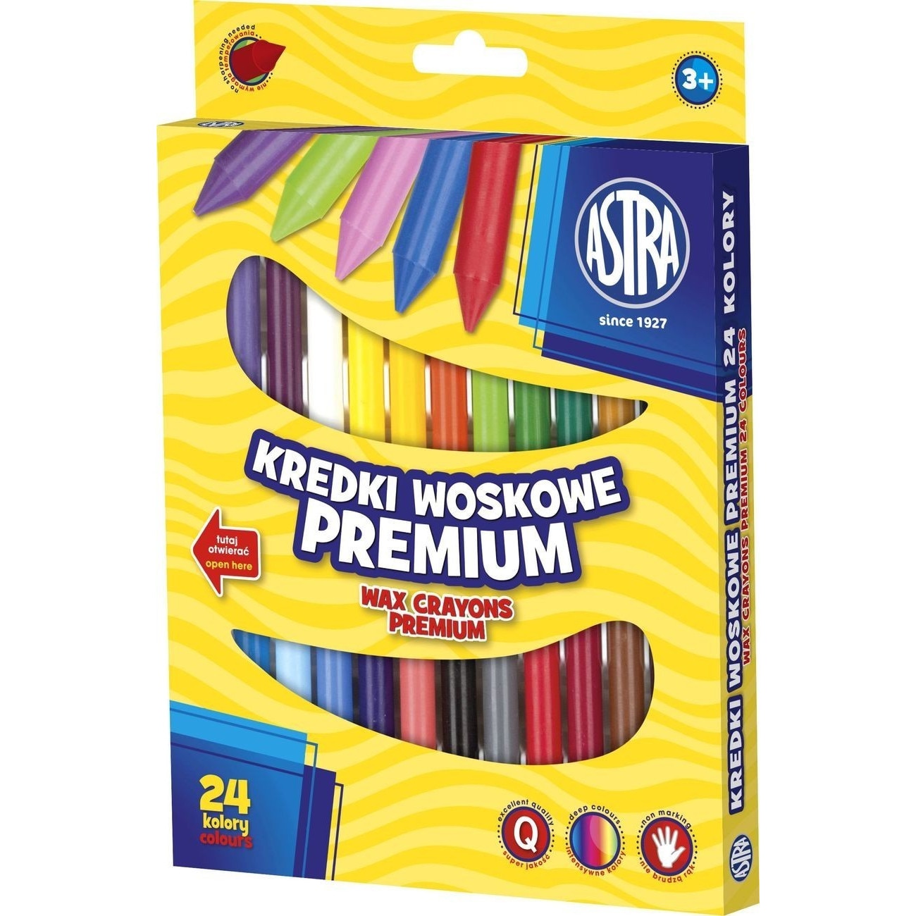 Pastele de ceara Astra Premium - 24 de culori