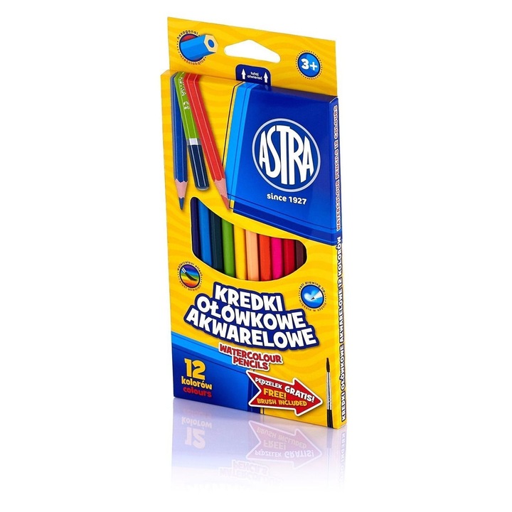 Акварелни моливи Astra 12 цвята