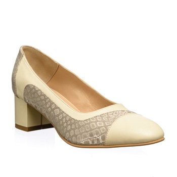 Pantofi dama din piele naturala - Bej Poney - 315 BP Pantofi dama din piele naturala - Bej Poney - 315 BP
