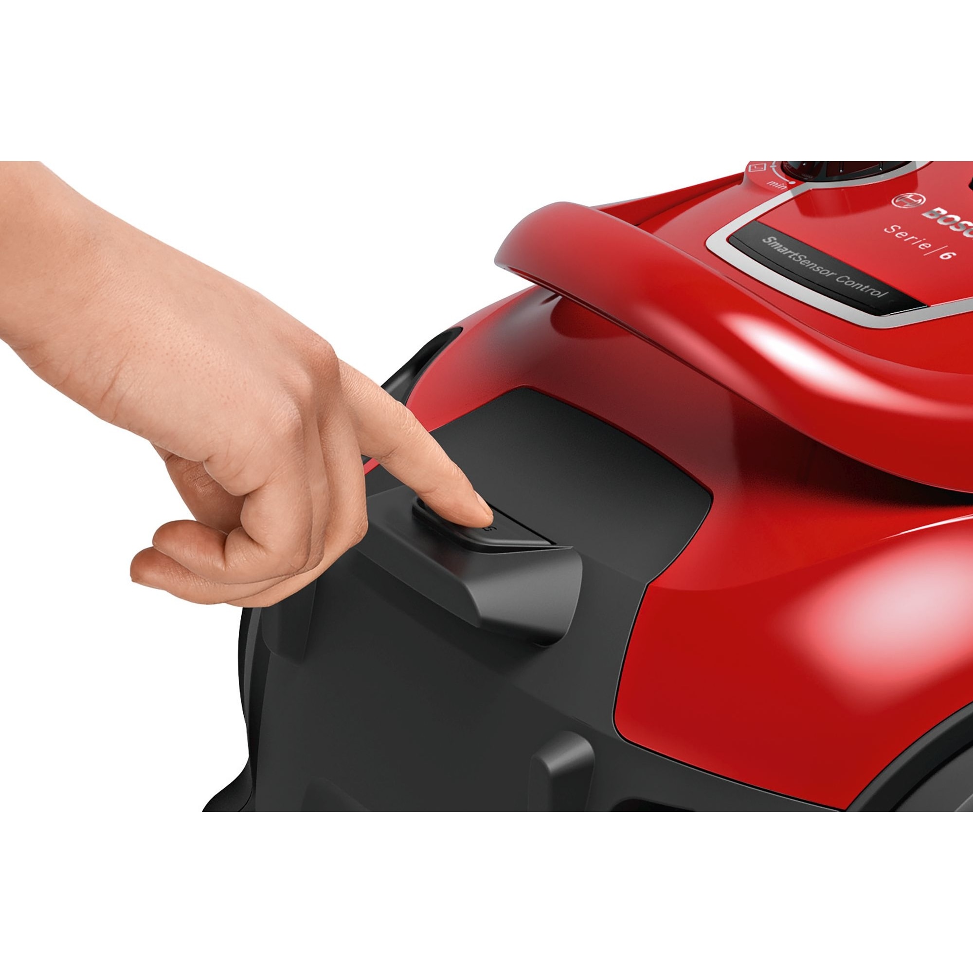 Aspirator fara sac BOSCH ProAnimal BGS41PET1, 750W, 2.4L,72dB, perie Air Turbo PLUS, sistem Easy Clean, rosu/negru