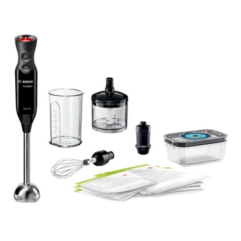 Mixer vertical Bosch MS6CB61V5, 1000 W, 12 viteze+Turbo, Minitocator, Tel, Vas gradat, Cutit Quattro Blade, Functie Vidare, Antracit Mixer vertical Bosch MS6CB61V5, 1000 W, 12 viteze+Turbo, Minitocator, Tel, Vas gradat, Cutit Quattro Blade, Functie Vidare, Antracit