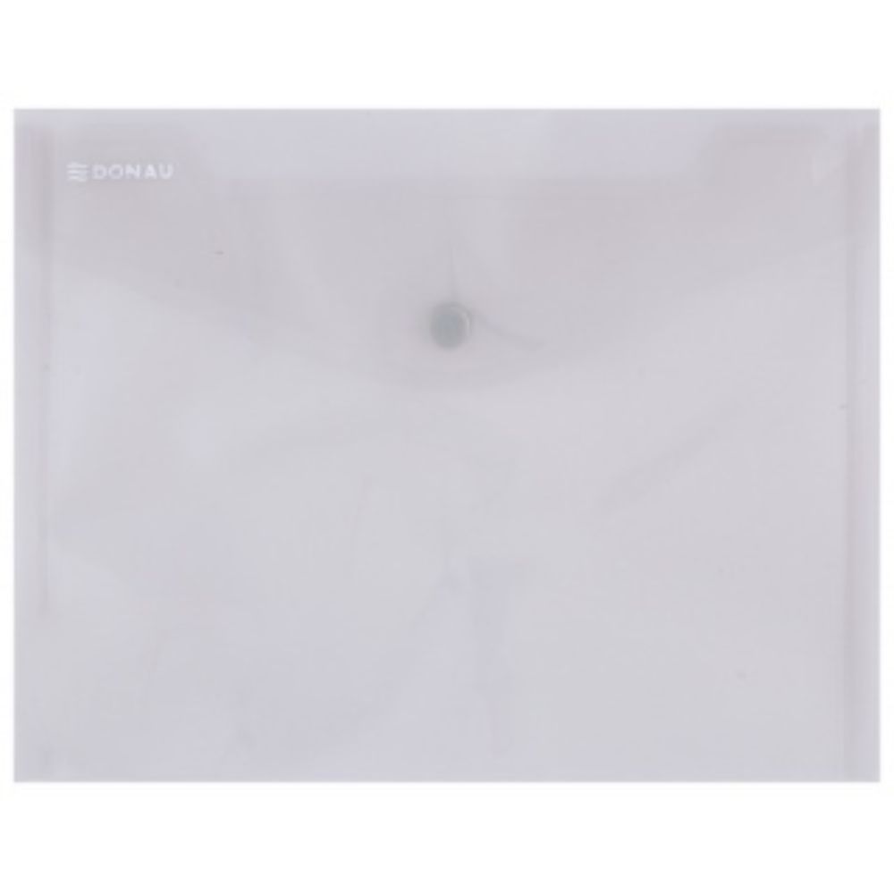 Set 10 Mape din Plastic C5 DONAU cu Capsa si Clapeta in V, Dimensiune 240x185 mm, Polipropilena 180 Mic, Culoare Fumurie