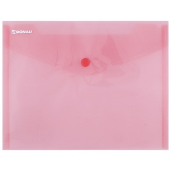 Set 10 Mape din Plastic C5 DONAU cu Capsa si Clapeta in V, Dimensiune 240x185 mm, Polipropilena 180 Mic, Culoare Rosie Set 10 Mape din Plastic C5 DONAU cu Capsa si Clapeta in V, Dimensiune 240x185 mm, Polipropilena 180 Mic, Culoare Rosie