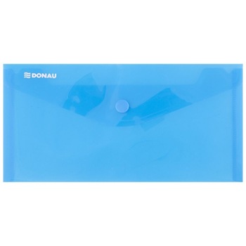 Set 10 Mape din Plastic DL DONAU cu Capsa si Clapeta in V, Dimensiune 225x126 mm, Polipropilena 180 Mic, Culoare Albastra Set 10 Mape din Plastic DL DONAU cu Capsa si Clapeta in V, Dimensiune 225x126 mm, Polipropilena 180 Mic, Culoare Albastra