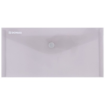 Set 10 Mape din Plastic DL DONAU cu Capsa si Clapeta in V, Dimensiune 225x126 mm, Polipropilena 180 Mic, Culoare Fumurie Set 10 Mape din Plastic DL DONAU cu Capsa si Clapeta in V, Dimensiune 225x126 mm, Polipropilena 180 Mic, Culoare Fumurie