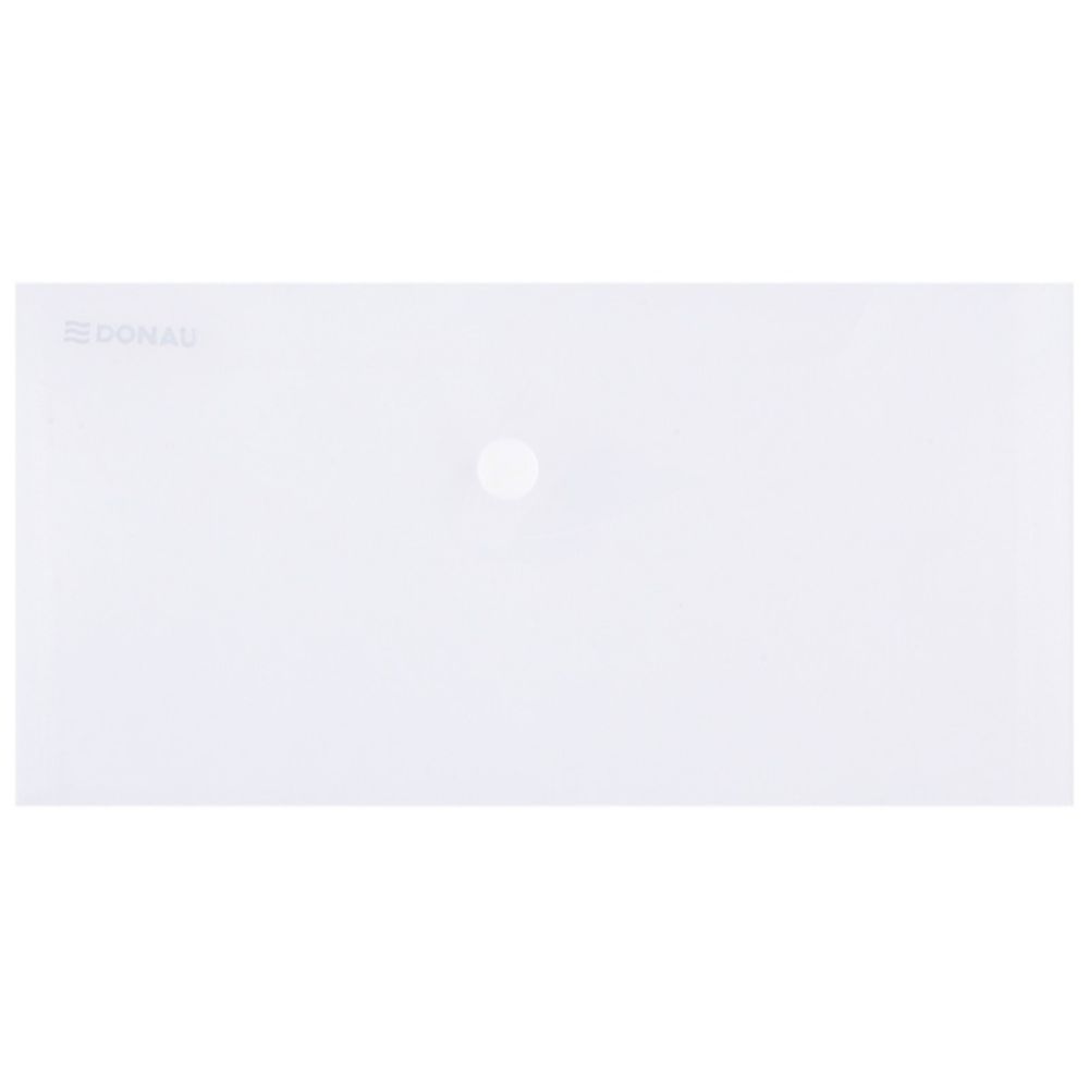 Set 10 Mape din Plastic DL DONAU cu Capsa si Clapeta in V, Dimensiune 225x126 mm, Polipropilena 180 Mic, Model Transparent