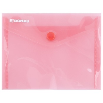 Set 10 Mape din Plastic A6 DONAU cu Capsa si Clapeta in V, Dimensiune 150x115 mm, Polipropilena 180 Mic, Culoare Rosie Set 10 Mape din Plastic A6 DONAU cu Capsa si Clapeta in V, Dimensiune 150x115 mm, Polipropilena 180 Mic, Culoare Rosie