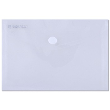 Set 10 Mape din Plastic A6 DONAU cu Capsa si Clapeta in V, Dimensiune 150x115 mm, Polipropilena 180 Mic, Model Transparent Set 10 Mape din Plastic A6 DONAU cu Capsa si Clapeta in V, Dimensiune 150x115 mm, Polipropilena 180 Mic, Model Transparent